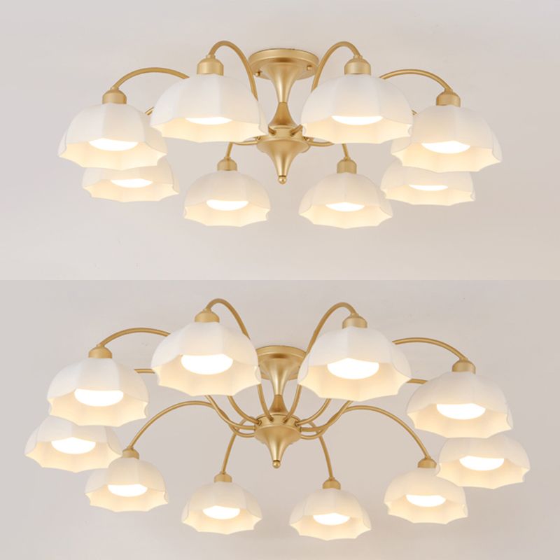 Modern Simple Iron Ceiling Light Dome Shape Ceiling Lamp for Bedroom