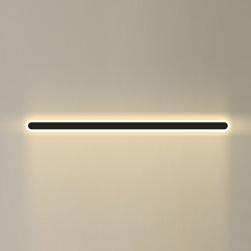 Lampes murales linéaires de style moderne métal 1 éclairage mural clair