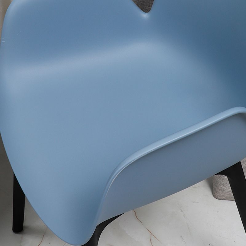 Plastic Dining Armchair Glam Style Dining Room Chair for Home