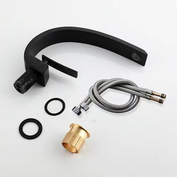 6.7 Inch High Basin Faucet Luxury 1 Hole Vanity Sink Faucet Cubic Bathroom Faucet