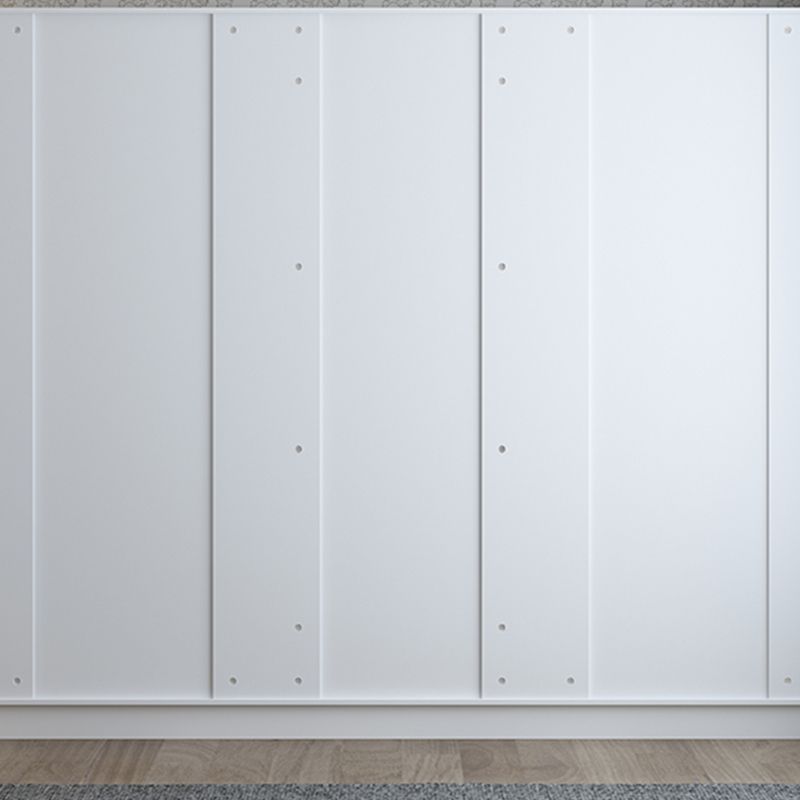 White Engineered Wood Wardrobe Closet Modern Wardrobe Armoire