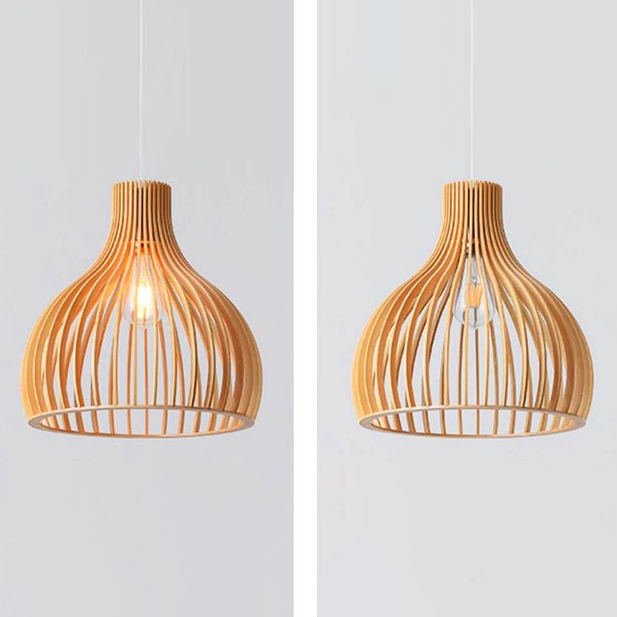 1 Lichthängerlampenvorrichtung moderner hölzerne Anhänger Licht für Esszimmer