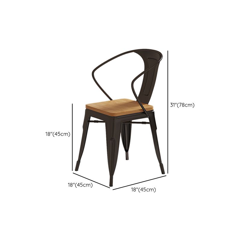 Industrial Wood Dining Table Set 1/2/5 Pieces with Metal Base Kitchen Furniture Set