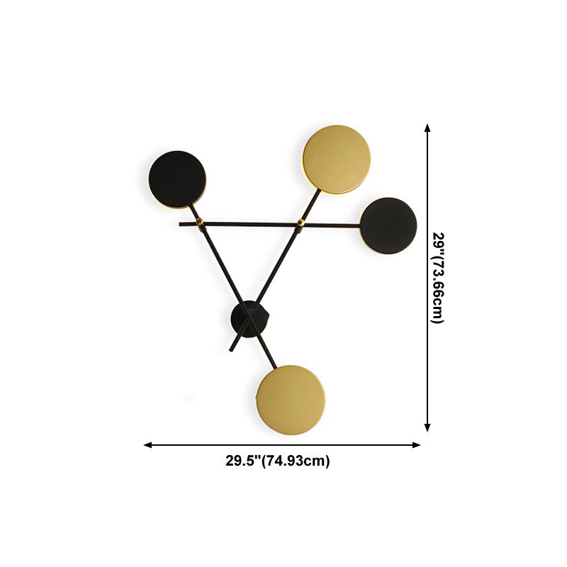 Luz de la pared de la sala de estar Minimalismo moderno LED 4 Ligera de montaje de pared
