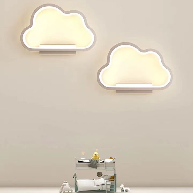 Single Contemporary Black/White Wall Mounted Sconce Metal Wall Light