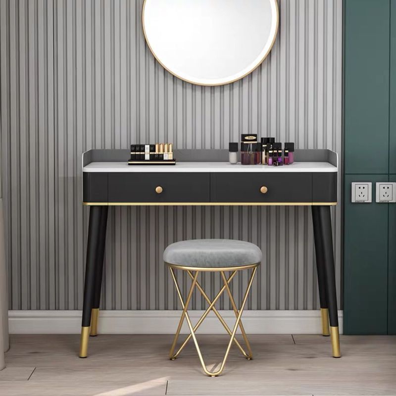 Round Ottoman Scratch Resistant Modern Pure Color Upholstered Ottoman