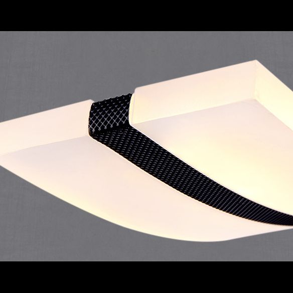 Modern Minimalist LED Island Pendant Lighting Wave Acrylic Island Ceiling Light for Living Room