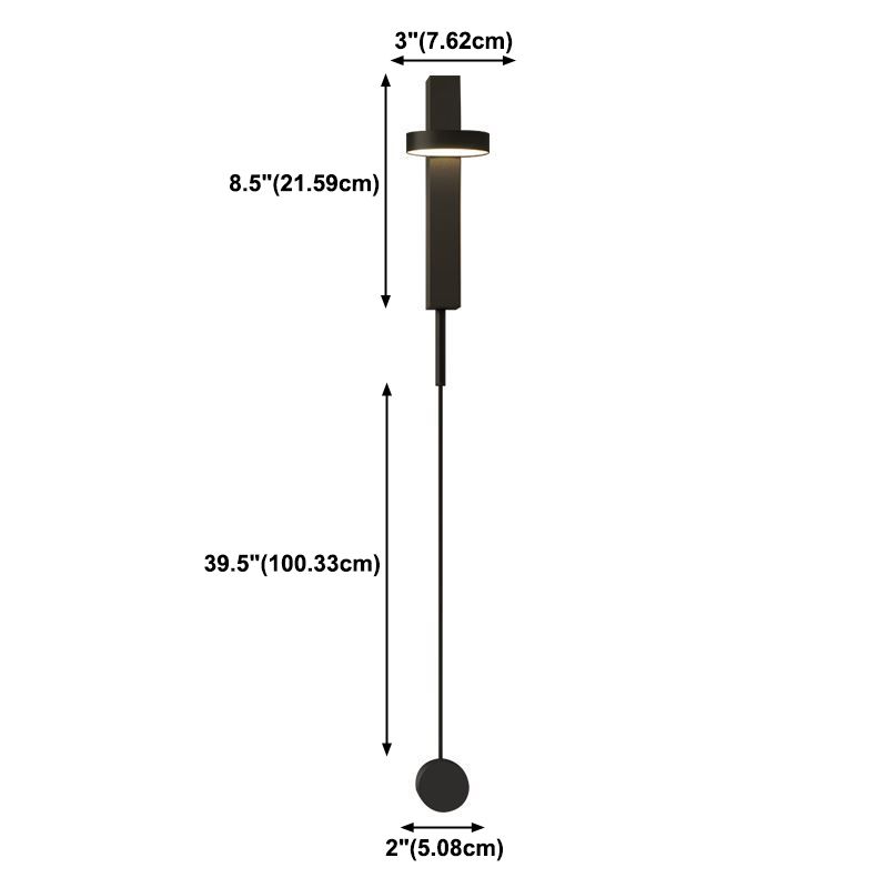 Nordic Metall Wall Light Strip Rotatable 8,5 -Zoll -Wandleuchte für Schlafzimmer