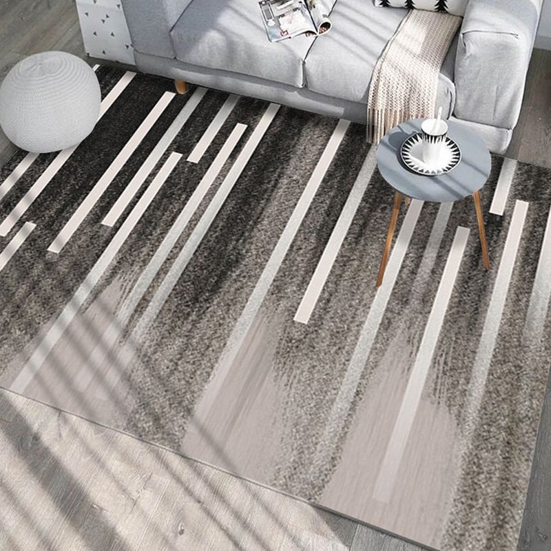 Einfacher mehrfarbiger Geo-Teppich-Synthetik Nordic Teppich Anti-Rutschtier-Friendly Waschmaschine für Dekor