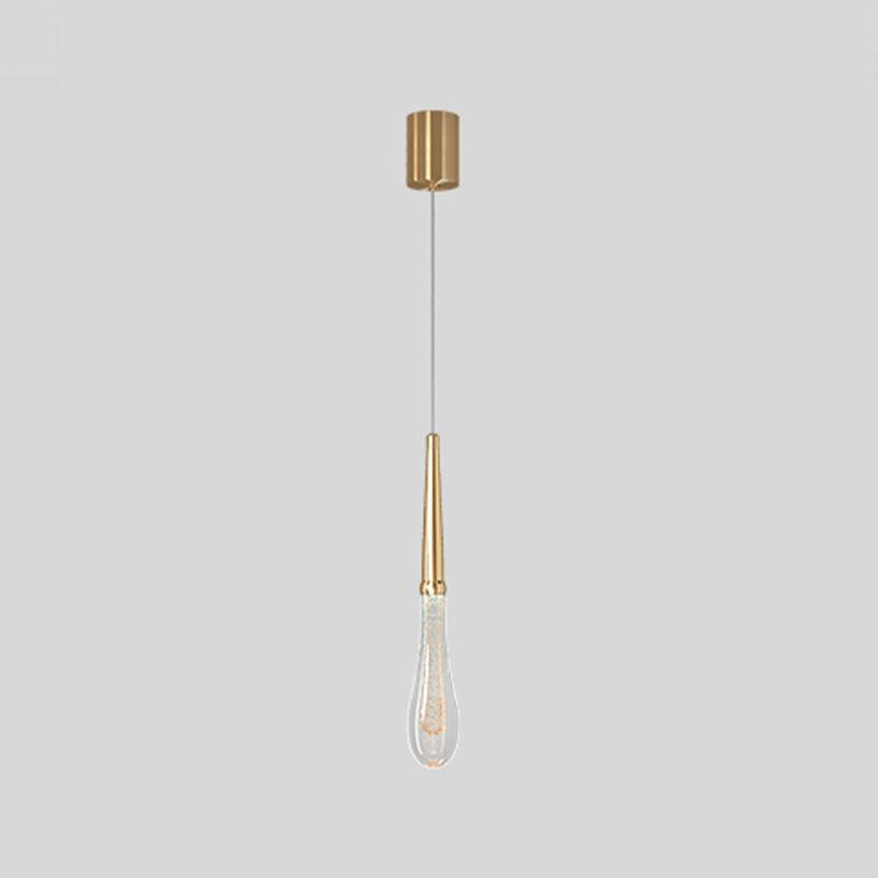 Luminaire pendentif ménage suspendu moderne avec nuance de cristal pour salle de dessin
