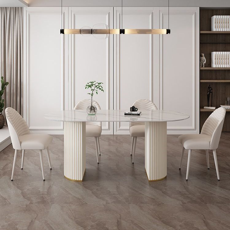 Traditional Luxury Dining Table Sintered Stone Table for Home