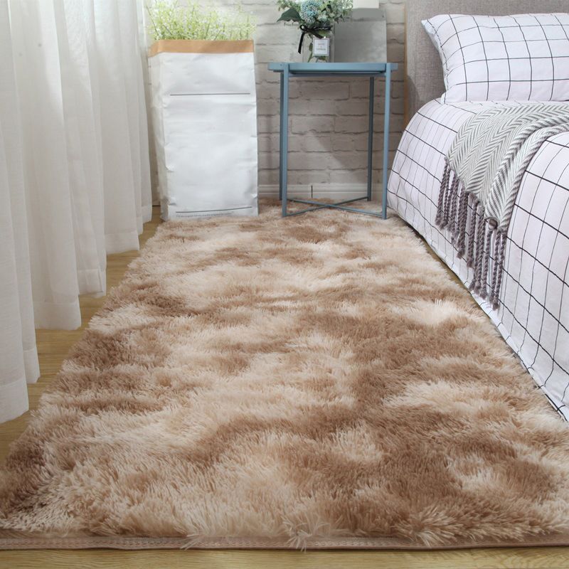 Mehrfarbiger, mit Batikmuster bedruckter Teppich im Shag-Stil, moderner Teppich, rutschfester, maschinenwaschbarer Teppich zur Dekoration