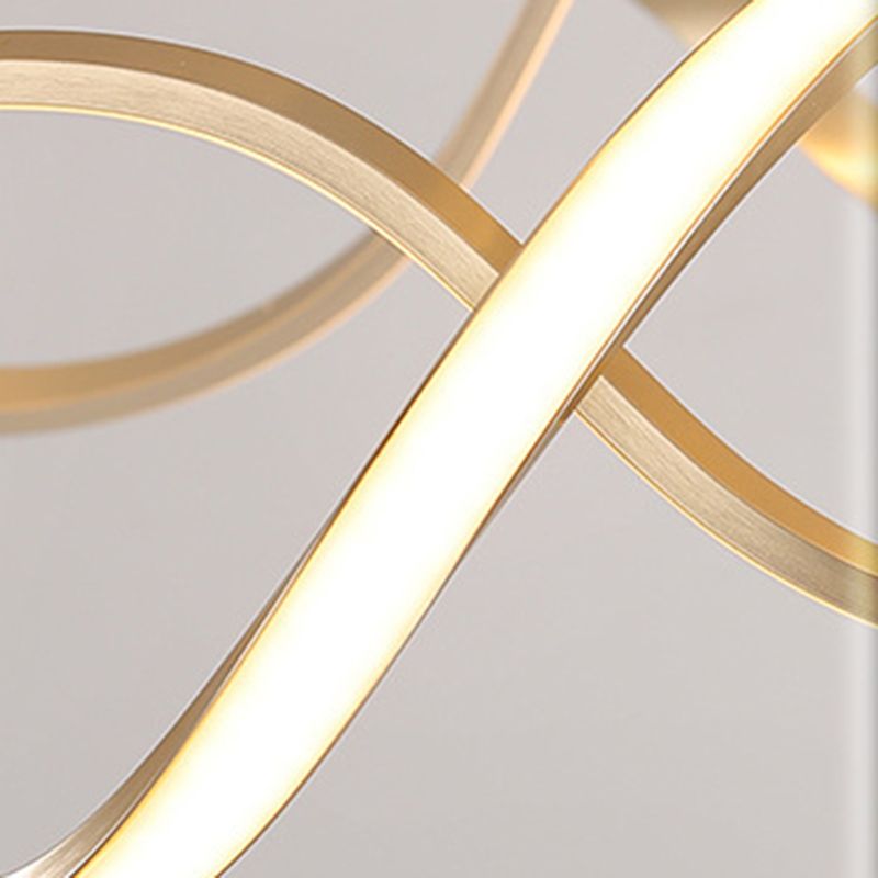 Multi Lights Aluminum Chandelier Lighting Fixtures Modern Style Multi-Tier Pendant Light