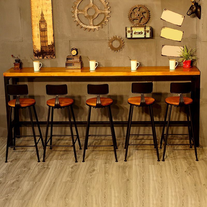 Low Back Dining Stools Contemporary Bar Stools with Metal Base
