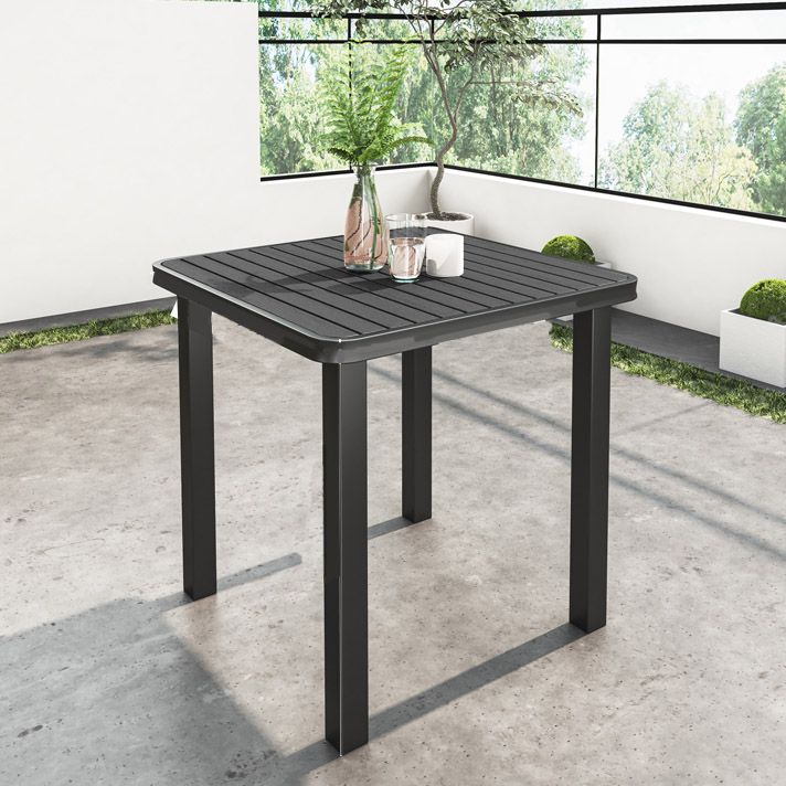 Manufactured Wood Dining Table Industrial Water Resistant Patio Table