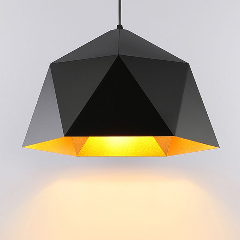 Macaron Style 1 Suspension de tête Lumière en aluminium Rhombus Pendante Pendante pour salle à manger