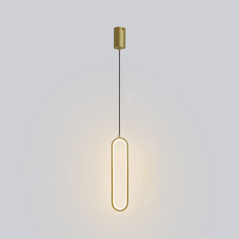 Metal Minimalist Hanging Lights Modern Style Linear suspension Mont Fixture pour salle à manger