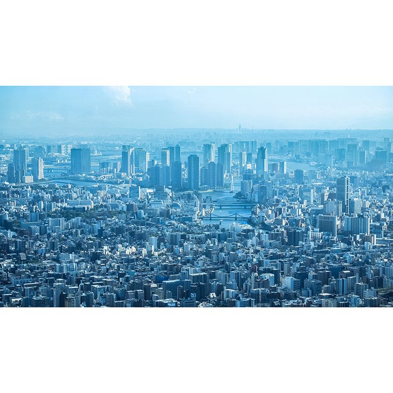 Environment Friendly Resistant Mural Wallpaper Urban Landscape Sleeping Room Wall Mural