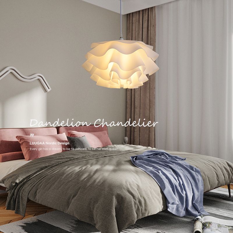 1 Leichter Acryl -Schattenhänge -Leuchte -Leuchte moderne einfache Wohnzimmer -Anhänger Licht