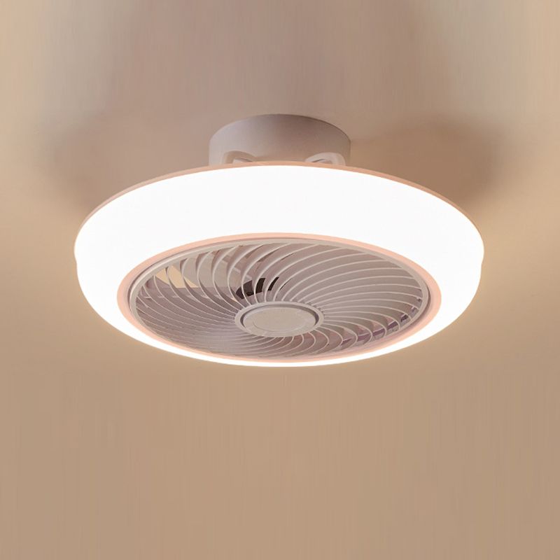 Style simple rond à la lampe à la lampe en acrylique LED à LED à LED en blanc