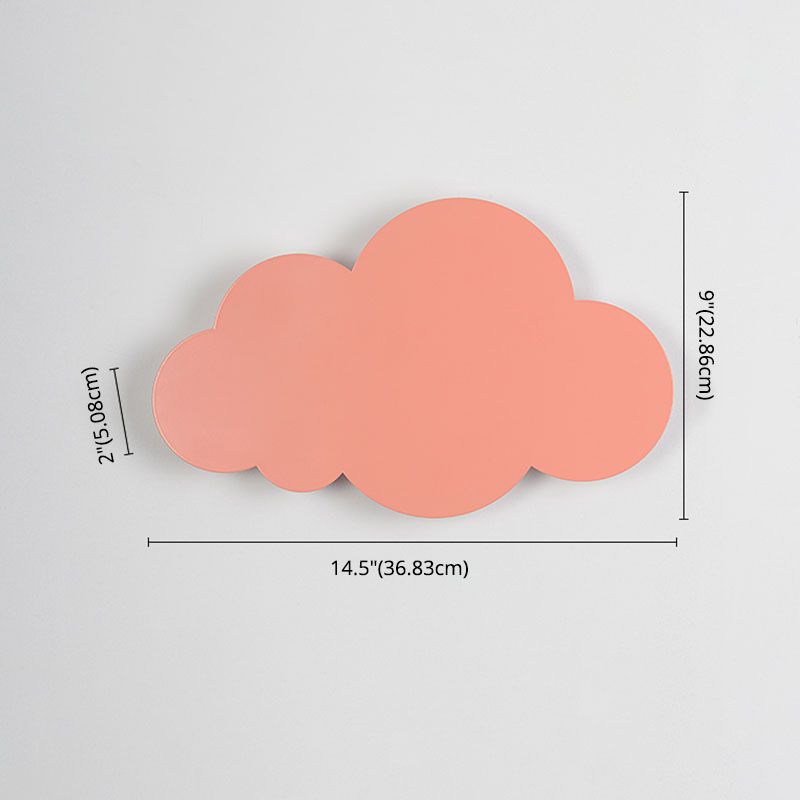 Bambini nuvol ombra a parete montata in ferro battuto con le luci delle pareti per la stanza dei bambini