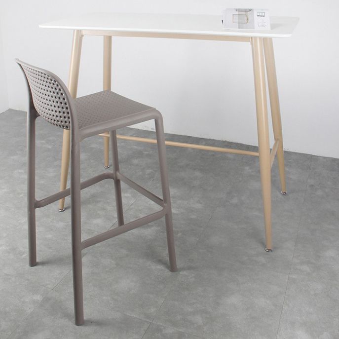 Taburete de comedor de cocina de plástico escandinavo