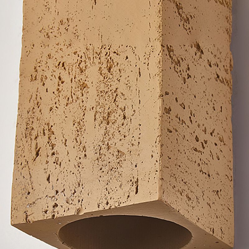 Nordic Style Wall Light Rectangle Shape Wall Lamp with Resin Shade for Bedroom
