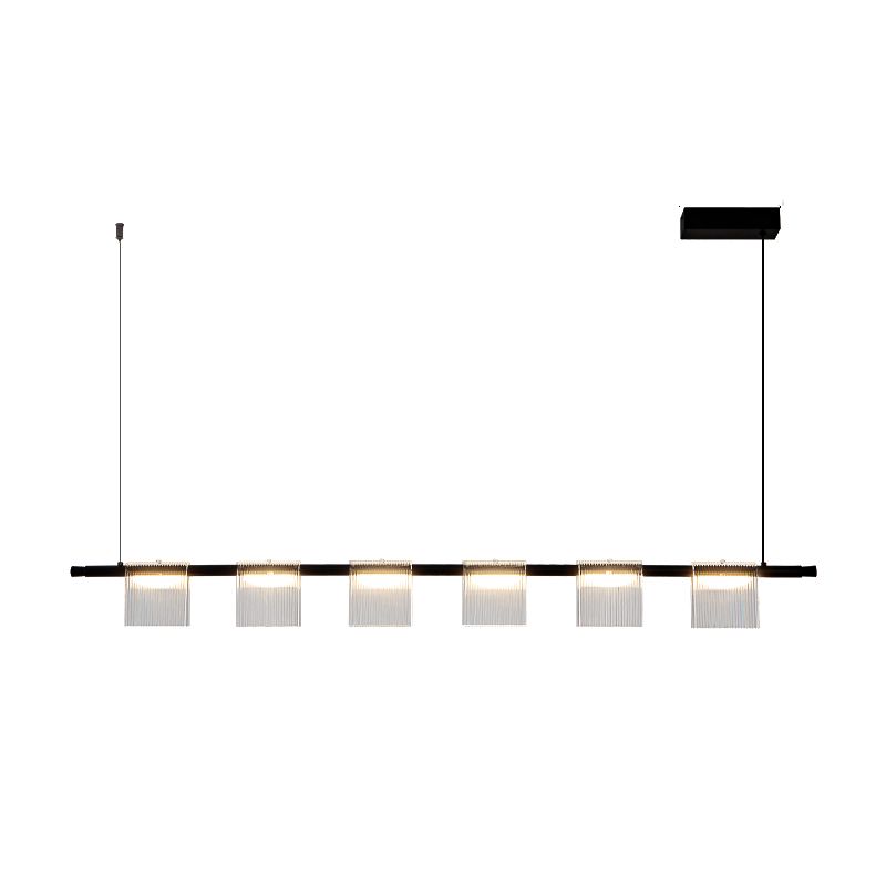 Modern LED Hanging Light Acrylic Island Light Fixture for Dining Room