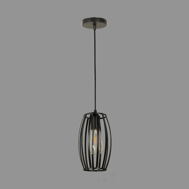 Geometric Island Light Industrial Hanging Lighting Fixture for Dining Room