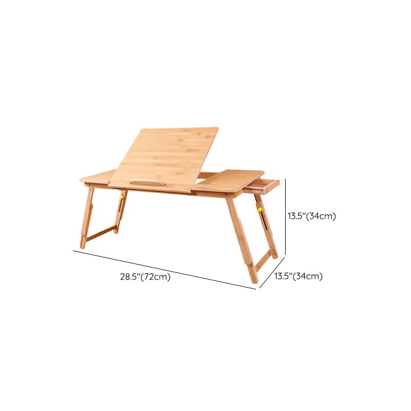 Wooden Writing Desk Contemporary Folding Office Desk in Natural