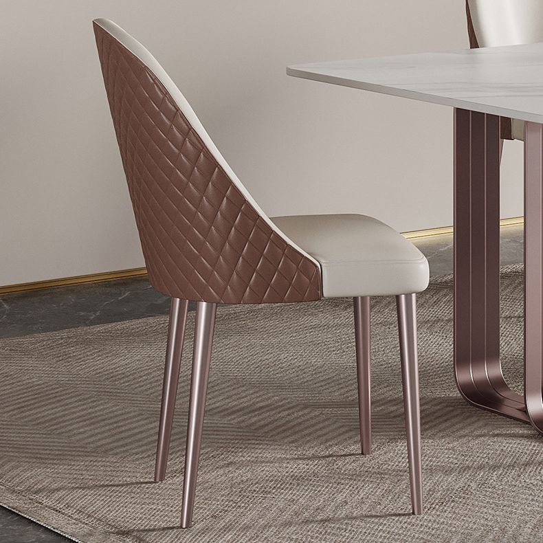 Luxury Sintered Stone Dining Set 1/2/5/6/7 Pieces Rectangle Dining Table with Chairs