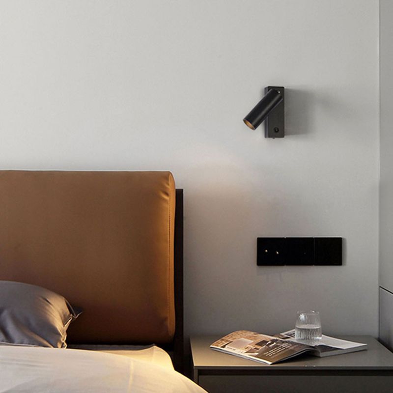 Aluminum Cylinder Wall Sconce Lighting Modern Style 1-Light Wall Lamp Fixtures