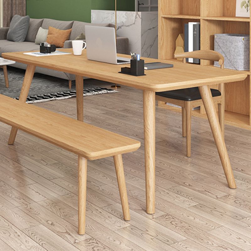 Contemporary Solid Wood Dining Table Natural Dining Table for Dining Room