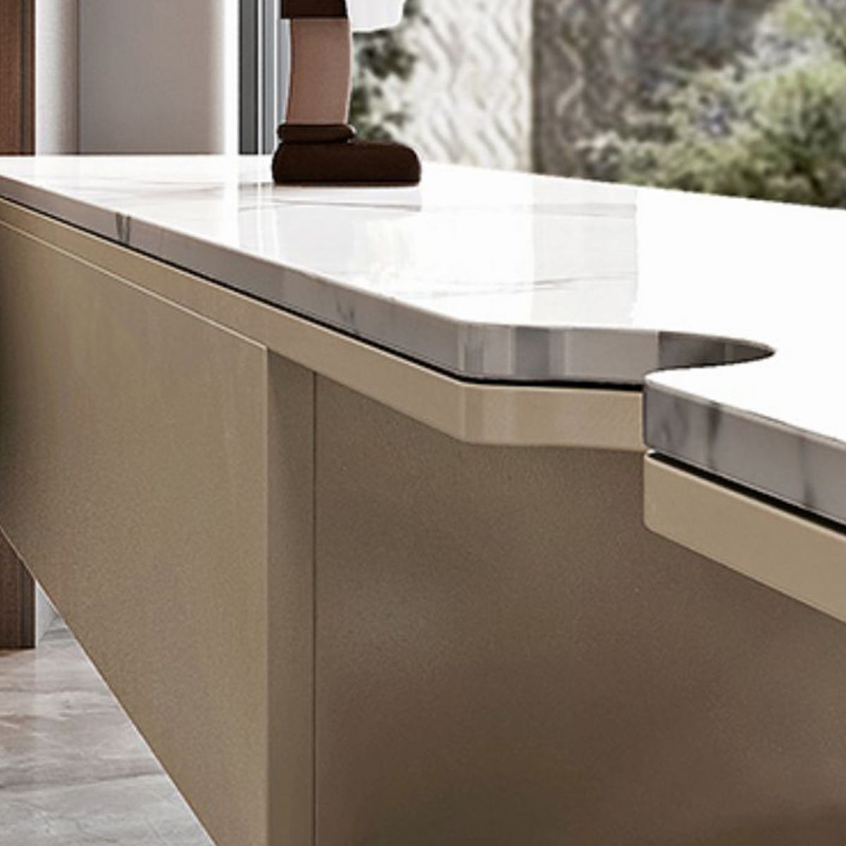 Contemporary TV Stand Console Wall-mounted TV Console with Drawers