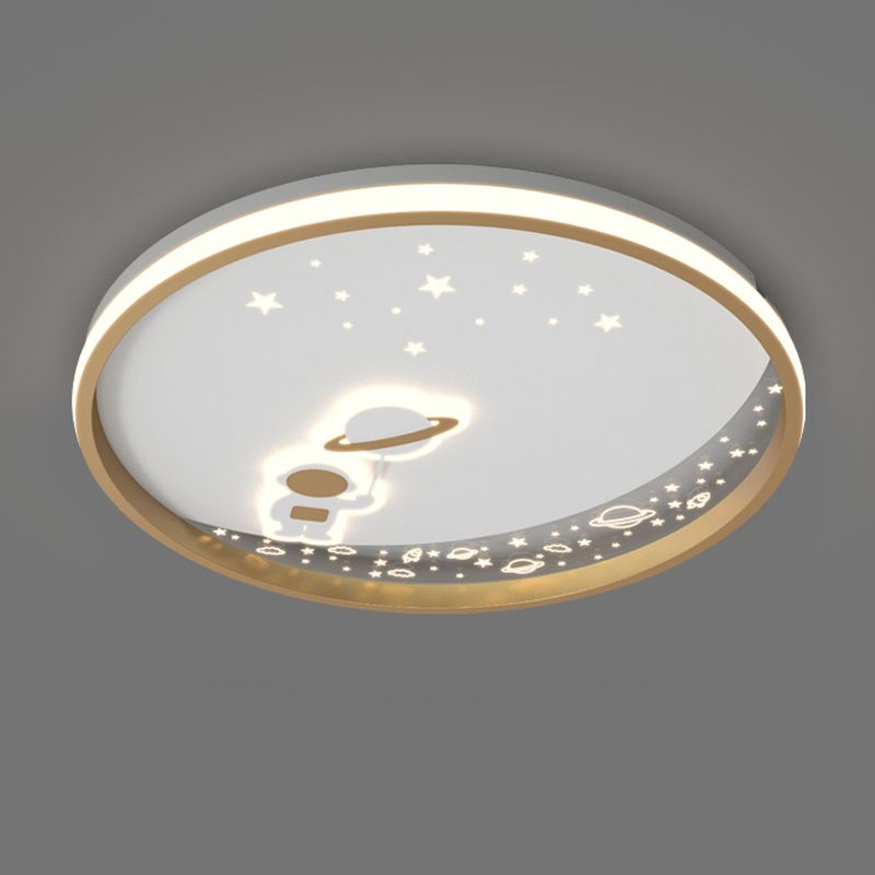 Kids Style Unique Shape Ceiling Fixtures Metal 2 Light Ceiling Mounted Lights