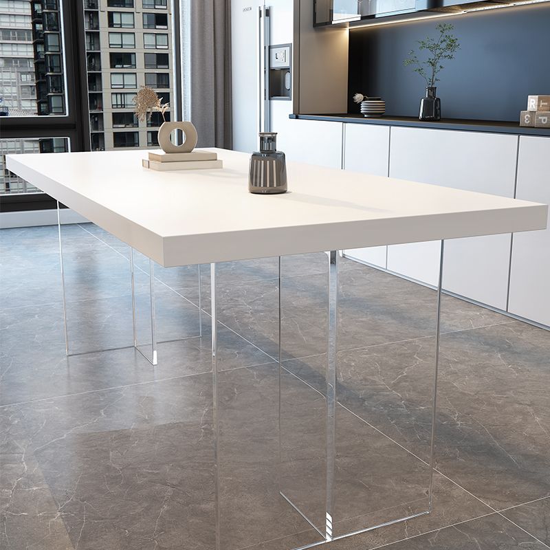 Modern 1/4/5 Pieces Furniture Sintered Stone Dining Set in White