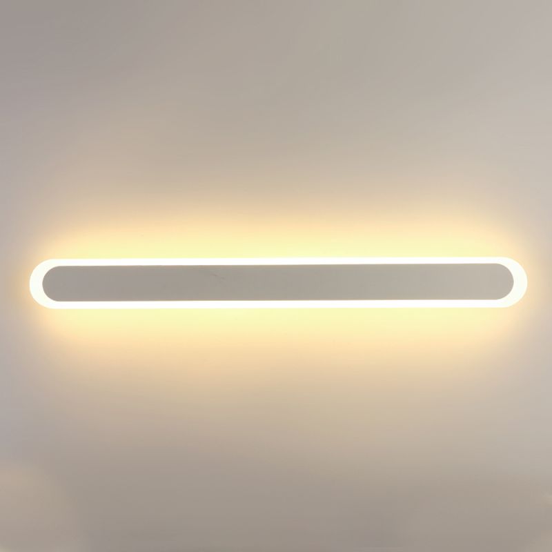 Lámparas lineales lineales de estilo moderno metal 1 lámpara de luz de pared ligera