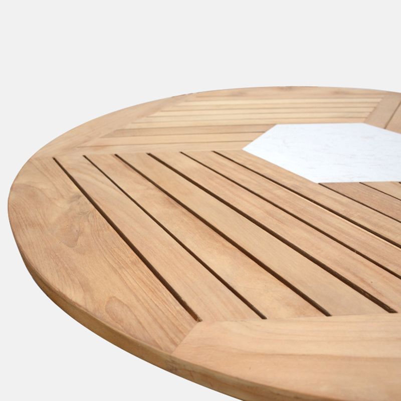 Bohemian Style Dining Set 1/4/5 Pieces Wood Dining Table Set for Patio