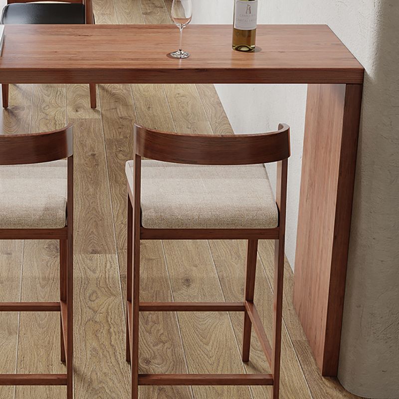 Mesa de barra de estilo industrial Madera de madera de madera Cilíndrica Mesa de pub para comedor para comedor