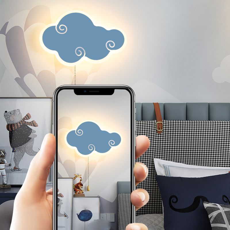 Accesorios de iluminación de la pared de la nube Metal de estilo moderno 1 Lámparas de pared de luz