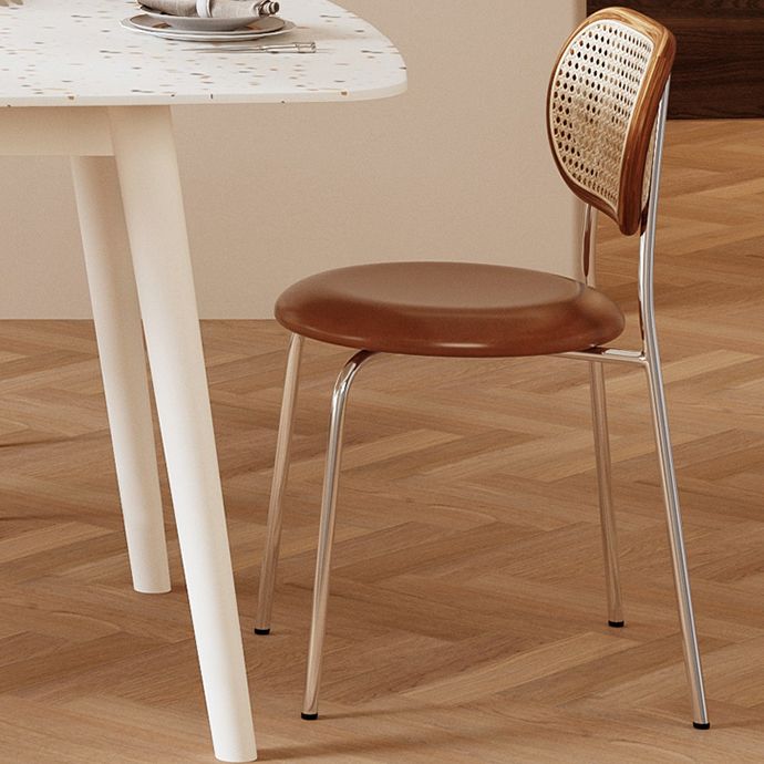 Modern Stone White Dining Table Ash Wood Base for Dining Room