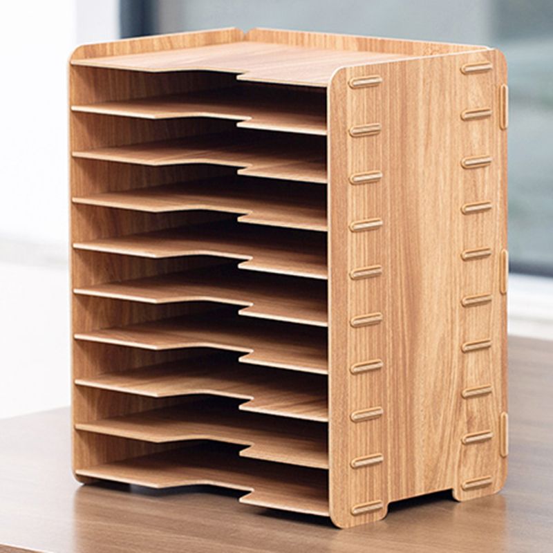 Modern Vertical Filing Cabinet Wooden Frame File Cabinet for Office