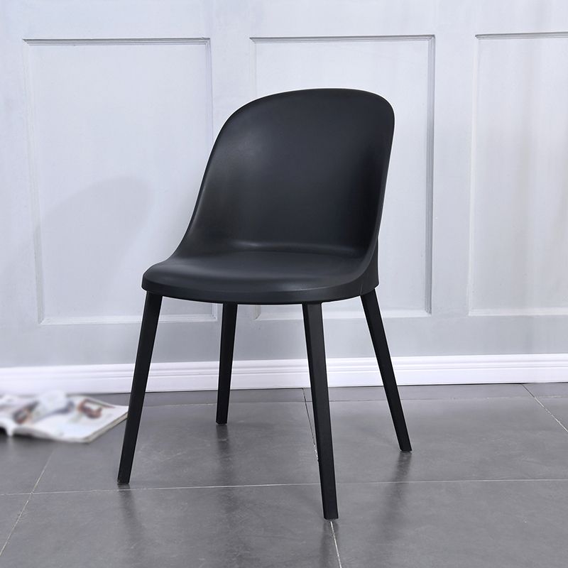 Modern Simple Side Chair Plastic Frame Dining Chair for Dining Room