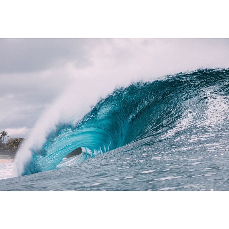 Photography Wall Mural Wallpaper Sea Wave Sitting Room Wall Mural