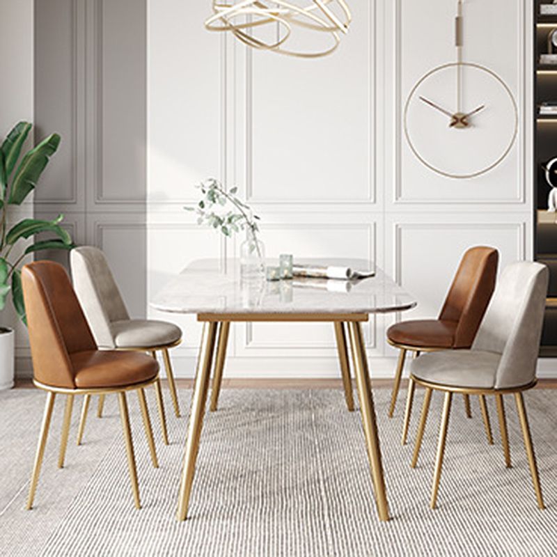 Chaises de salle à manger en cuir de style scandinave