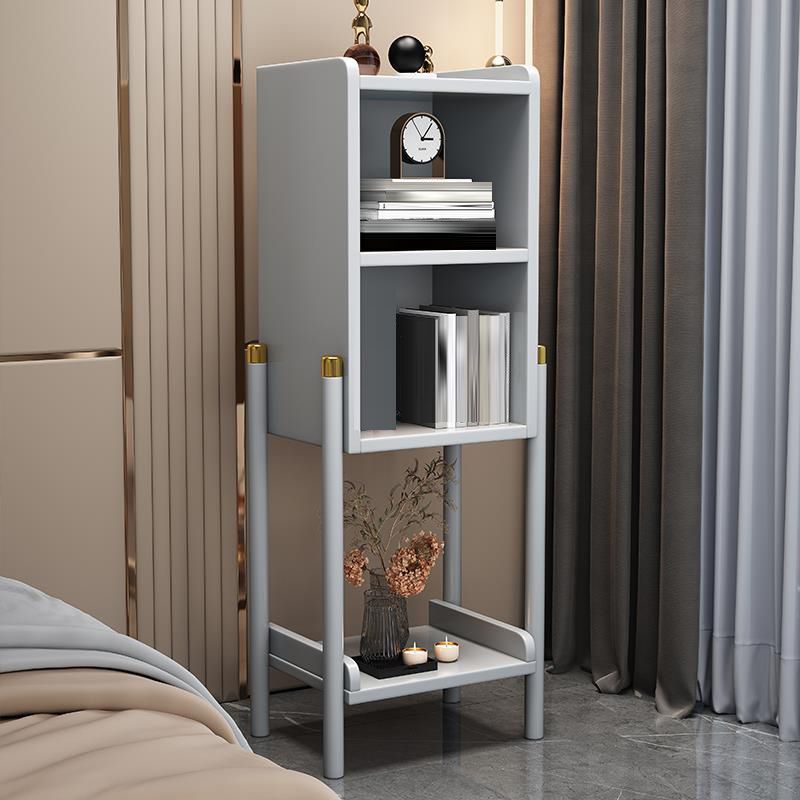 Wooden Standard Bookshelf Closed Back Contemporary Bookcase with Shelves