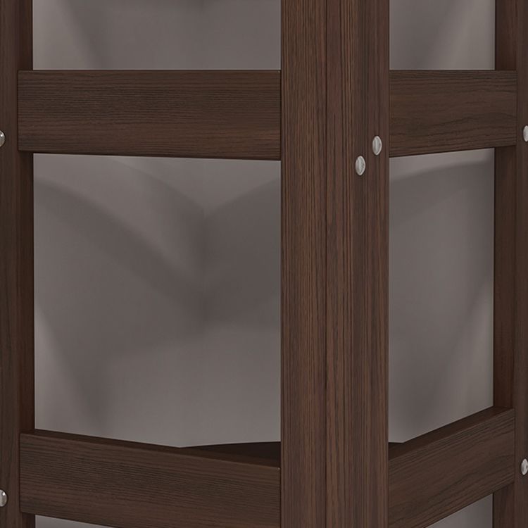 Modern Style Corner Bookshelf Solid Wood Shelf Bookcase for Home