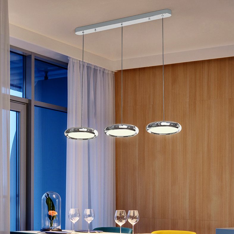One-Light Pendant Light Fitting Modern Metal Led Suspension Lighting Fixture for Kitchen