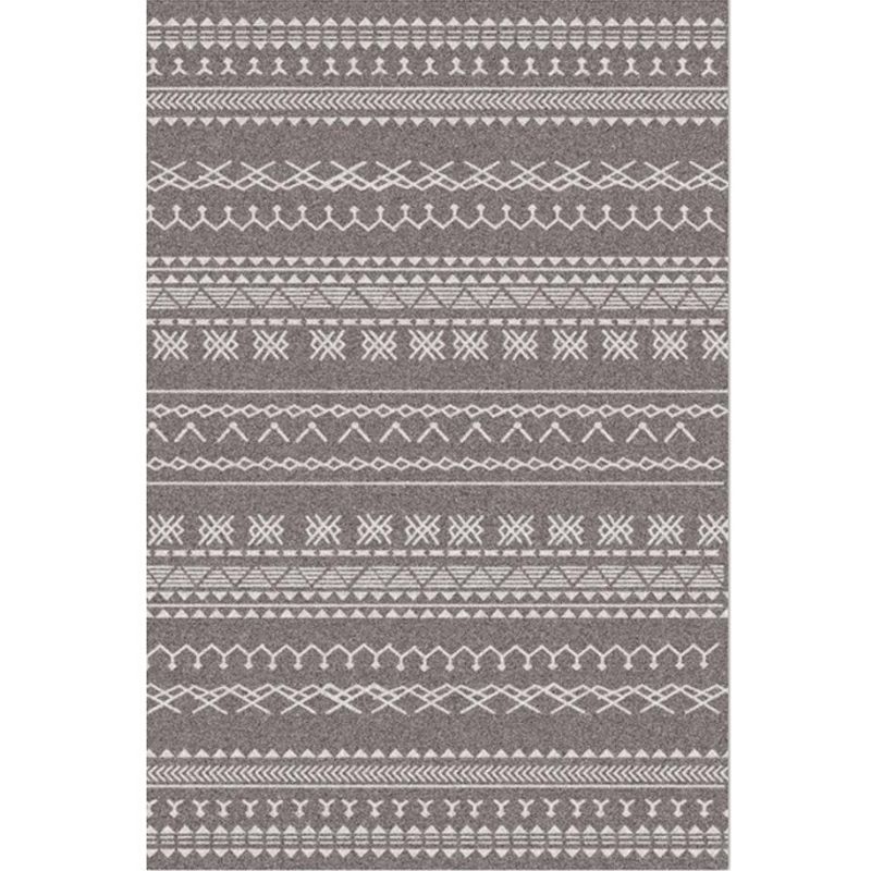 Minimalistic Geometric Rug Multi Colored Synthetics Carpet Stain Resistant Pet Friendly Anti-Slip Backing Rug for Living Room