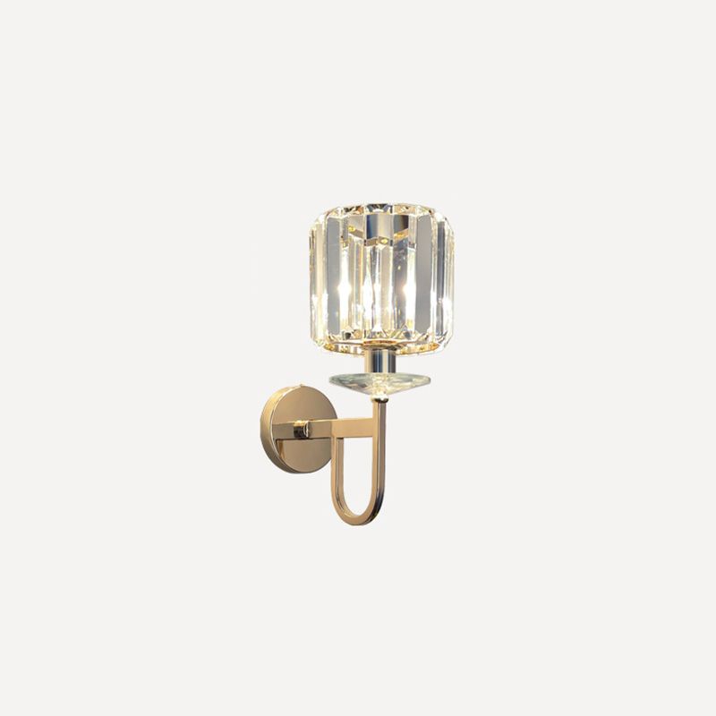 1 Light Wall Mounted Lamps Modern Simplicity Crystal Wall Mounted Lights for Living Room